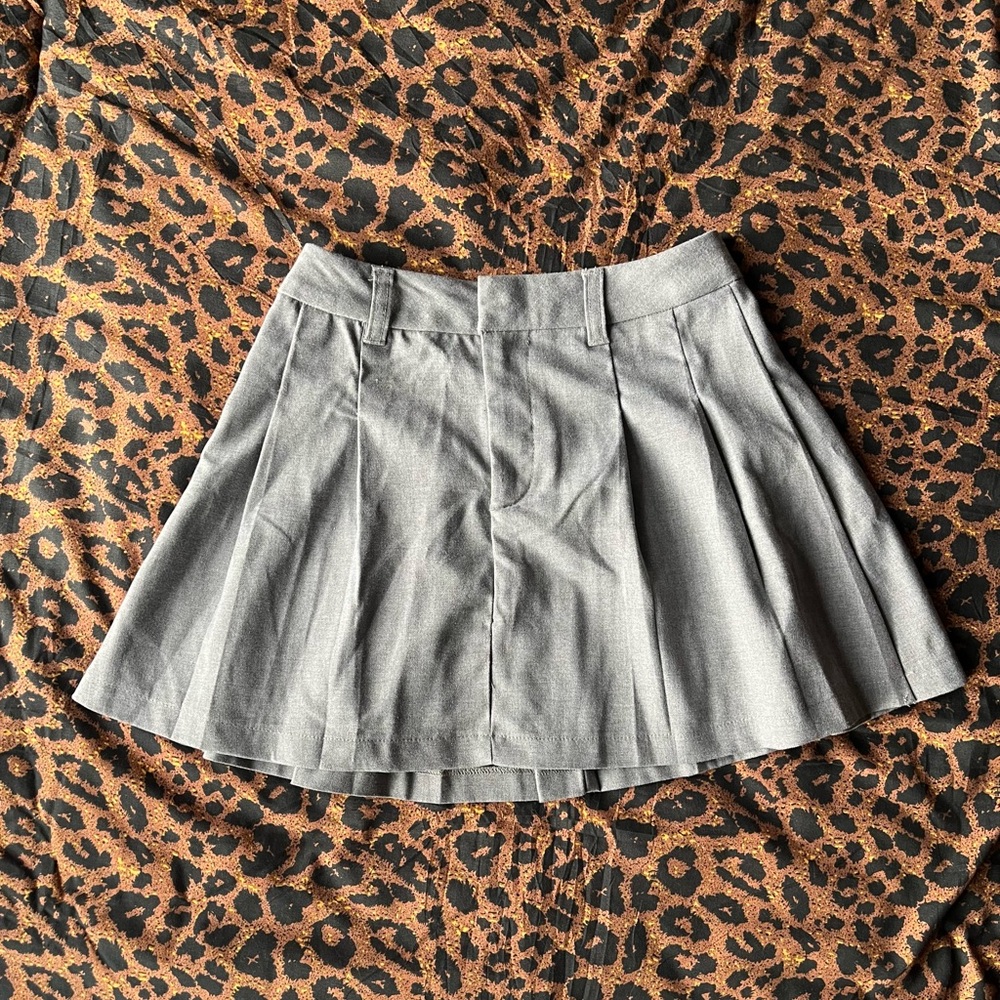 Pleated Mini Skirt